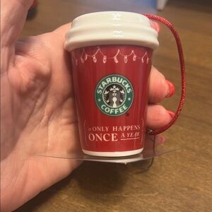 Starbucks Red Holiday Ornament